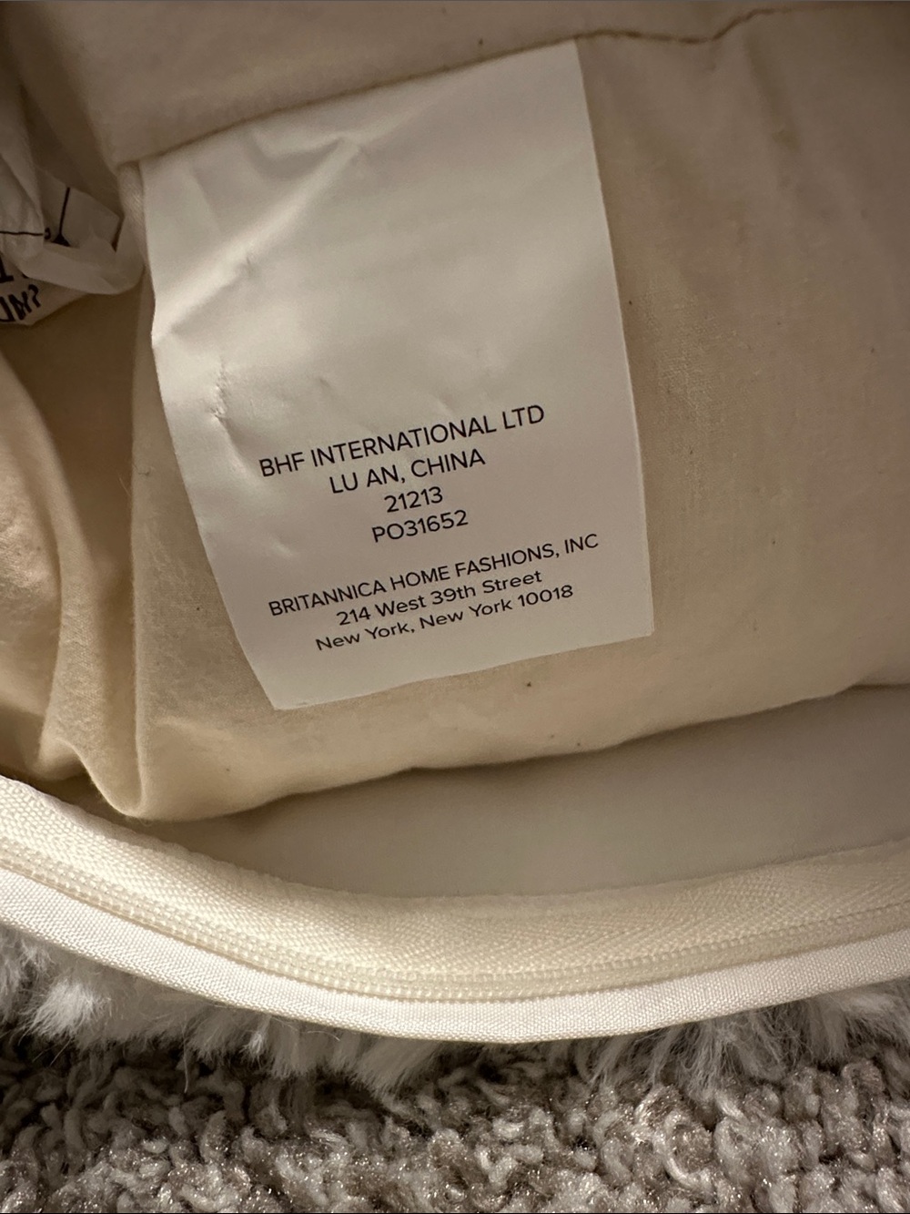 Ugg Plush Faux Fur Throw Pillows (Set of 2) - White - Picture 7 of 7